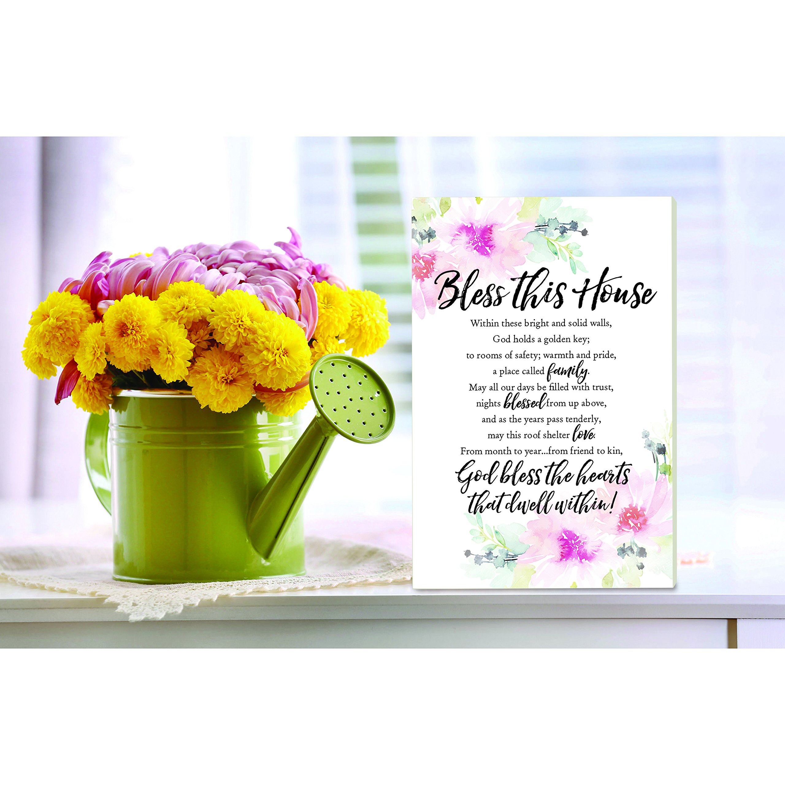 Amazon.com: DEXSA Bless This House Wood Plaque with Inspiring